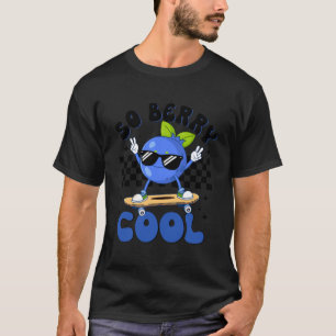 Camiseta Tão Cool Amante de Frutas Mirtilo Temporada Amante