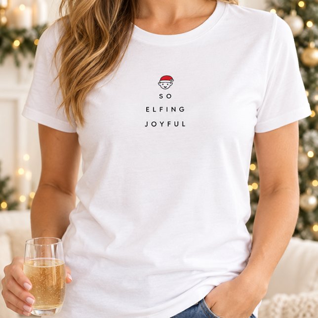 Camiseta Tão Elficamente Alegre (Criador carregado)