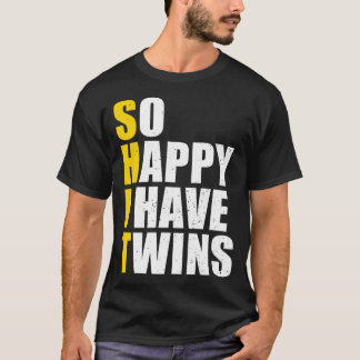 Camiseta Tão Feliz por Ter Vencedores Presente Engraçado do