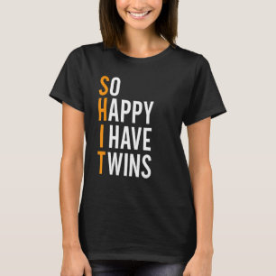 Camiseta Tão Feliz Que Tenho Um Anúncio De Gravidez De Bebê