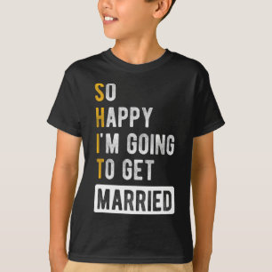 Camiseta Tão feliz que vou me casar - Solteiro Jga P