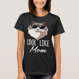 Camiseta Tão fixe como a mamãe Gato Ragdoll Mãe Natal