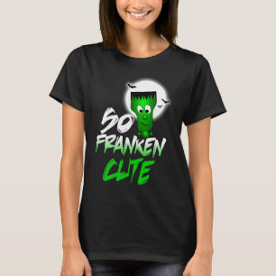 Camiseta Tão Franken Bonito Monstro Sinistro de Halloween
