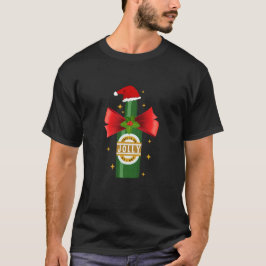 Camiseta Tão Jolly quanto eu recebo Beer Santa Hat Sarcasti