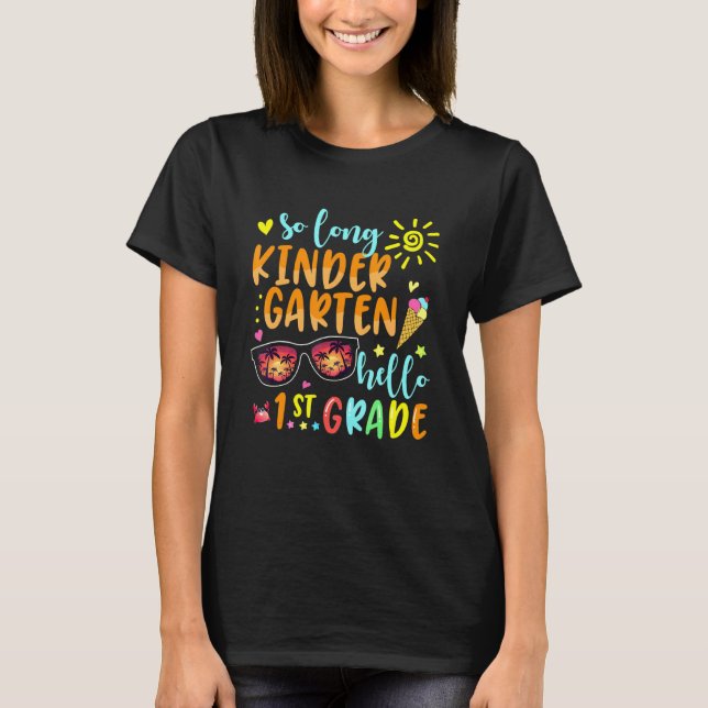 Camiseta TÃO LONG KINDERGARTEN HELLO 1rua GRAU Estudo de Pr (Frente)