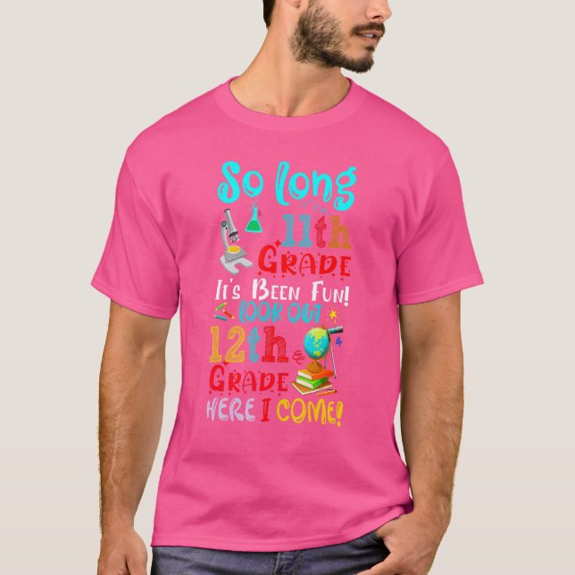 Camiseta Tão longa 11, que foi divertido olhar para 12 Gra (Frente)