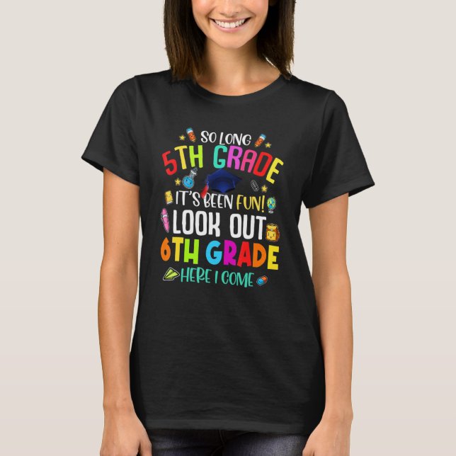 Camiseta Tão Longa 5 Grau 6 aqui Eu Vim Graduação (Frente)