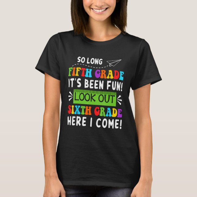 Camiseta Tão Longa 5 Vejam O 6 De Grau Aqui Eu Vim (Frente)
