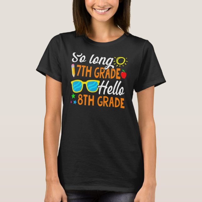 Camiseta Tão Longa 7 Alô 8º ano de volta à escola (Frente)