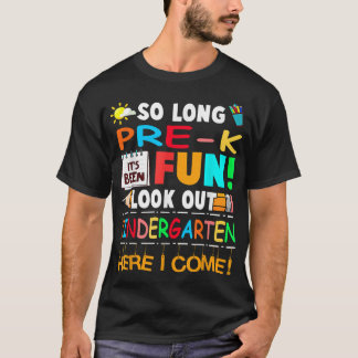 Camiseta Tão longa a pré-graduação do K olha para o jardim