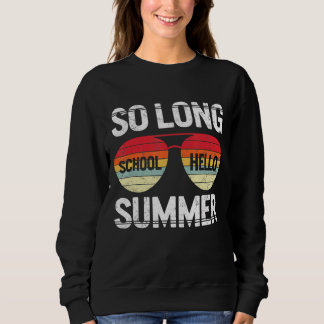 Camiseta Tão Longa Escola Olá Verão Feliz Dia Passado Da Es