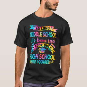 Camiseta Tão Longa Escola Secundária Olhar O Segundo grau A