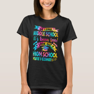 Camiseta Tão Longa Escola Secundária Olhar O Segundo grau A