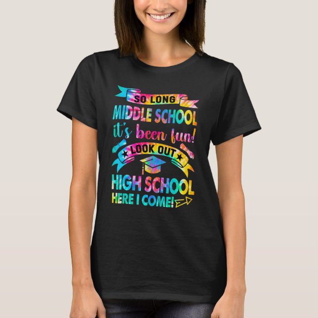 Camiseta Tão Longa Escola Secundária Olhar O Segundo grau A (Frente)