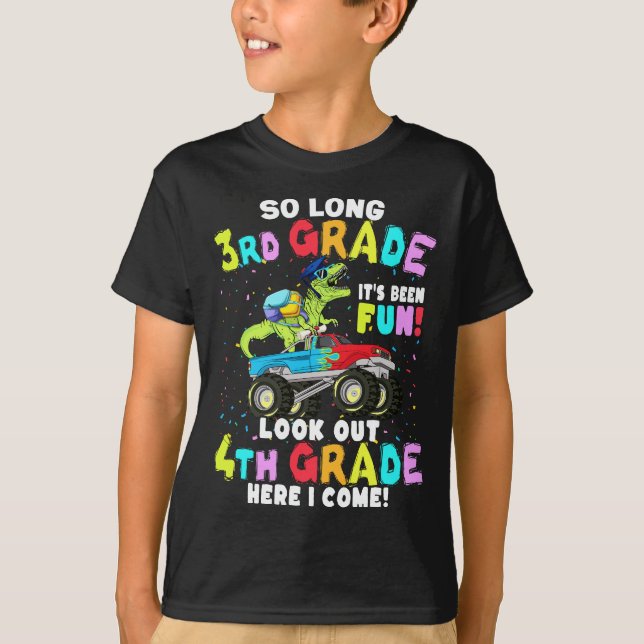 Camiseta Tão Longa Graduação Do 3º Grau T Rex Dinossaur (Frente)