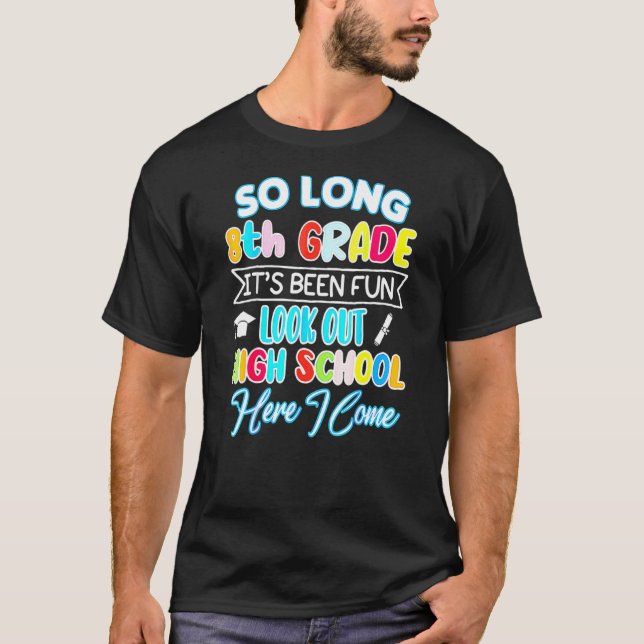 Camiseta Tão Longa Hap de Graduação do Segundo grau Alô do  (Frente)