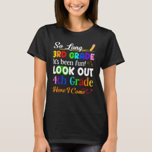 Camiseta Tão Longo 3.º Graduação do Jardim de Infância