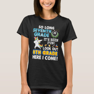 Camiseta Tão Longo 7 De Grau Olhar Para O 8º Aqui Eu Vim Pa