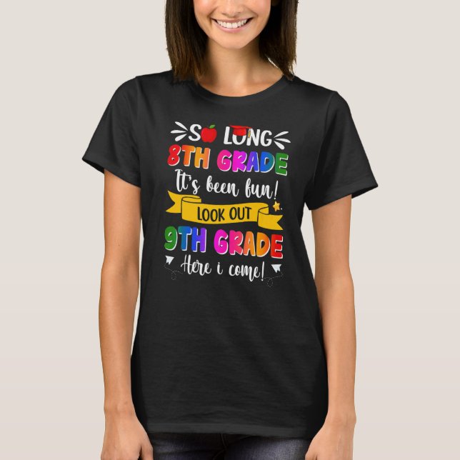 Camiseta Tão Longo, 8º ano Formando 9º ano Aqui Vim Gradu (Frente)