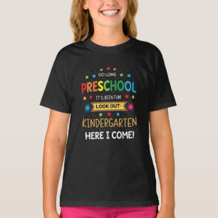 Camiseta Tão Longo Formando De Graduação Pré-Escolar Crianç