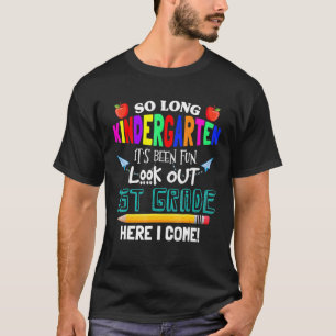 Camiseta Tão Longo Jardim de Infância 1 rua Aqui Eu Venho S