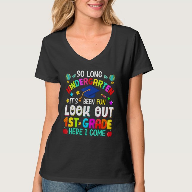 Camiseta Tão Longo Jardim de Infância 1 rua Aqui Eu Vim Gra (Frente)