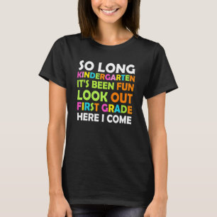 Camiseta Tão Longo Jardim de Infância 1 rua Aqui Eu Vim Gra