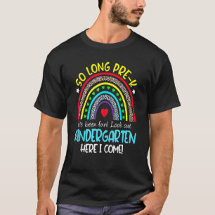 Camiseta Tão Longo Jardim De Infância Aqui Eu Venho Criança