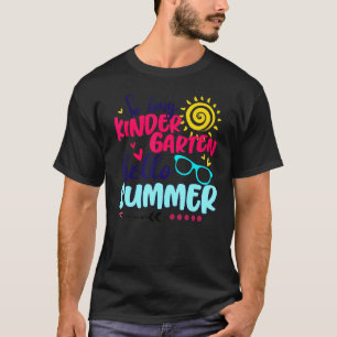 Camiseta Tão Longo Jardim De Infância Olá Garota De Verão N