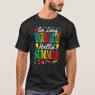 Camiseta Tão Longo Jardim De Infância Olá Verão Do Dia Pass
