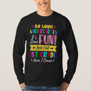 Camiseta Tão Longo Nível De Jardim De Infância Olhem Para O