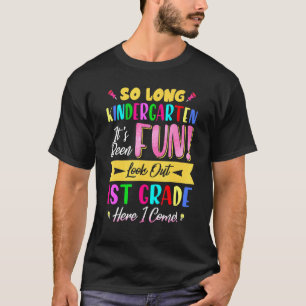 Camiseta Tão Longo Nível De Jardim De Infância Olhem Para O