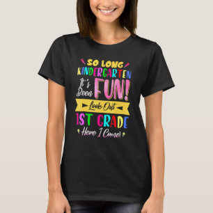 Camiseta Tão Longo Nível De Jardim De Infância Olhem Para O