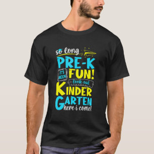 Camiseta Tão Longo Pré-Jardim Infantil Aqui Eu Vim Graduaçã