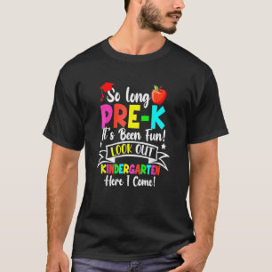 Camiseta Tão Longo Pré-K Olhar Para O Jardim De Infância Gr