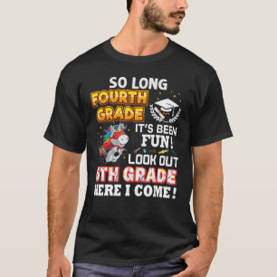 Camiseta Tão Longo Que 4º ano Olhe 5 Aqui Eu Vim Último Da