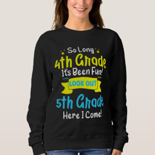Camiseta Tão Longo Quinto Ano Aqui Eu Vim 5 Gradu Crianças