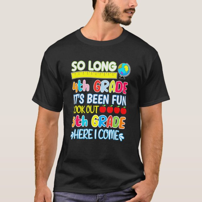 Camiseta Tão Longo Quinto Grau Aqui Eu Vim Graduação 5 (Frente)