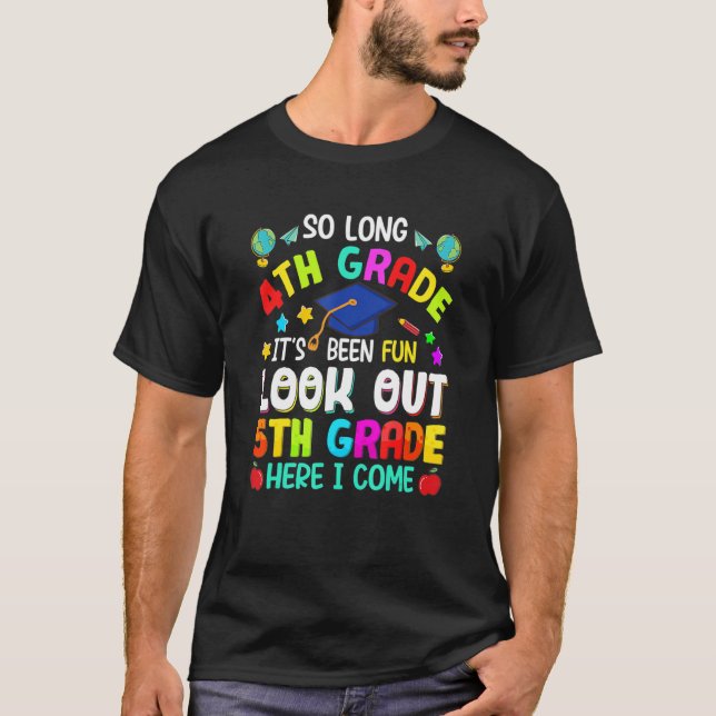Camiseta Tão Longo Quinto Grau de 5 aqui Eu Vim Graduação (Frente)