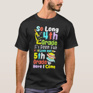 Camiseta Tão Longo Quinto Grau de 5 aqui Eu Vim Graduação