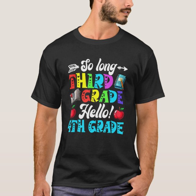 Camiseta Tão Longo Terceiro Grau Alô 4º Grau De Volta À Esc (Frente)