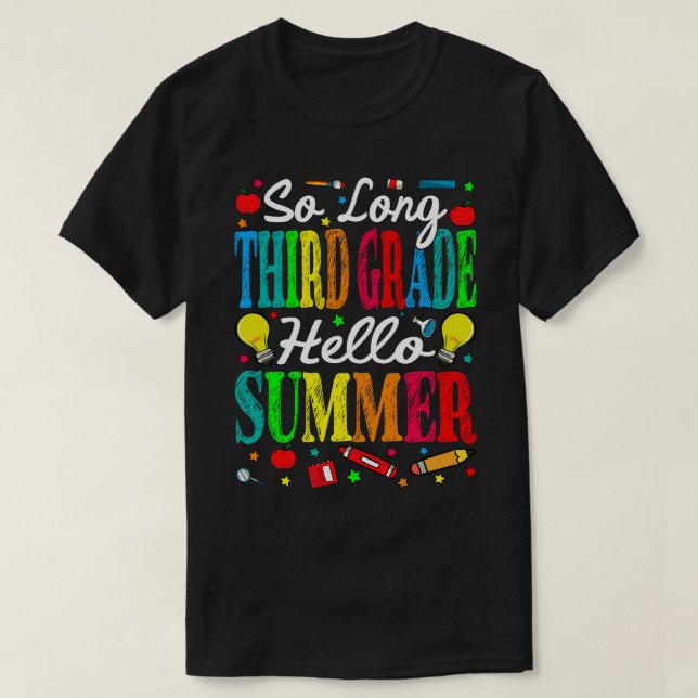 Camiseta Tão Longo Terceiro Grau Olá Verão Passado Dia Da E (Frente do Design)