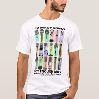 CAMISETA TÃO MUITAS CANÇÕES - NÃO BASTANTE MICS