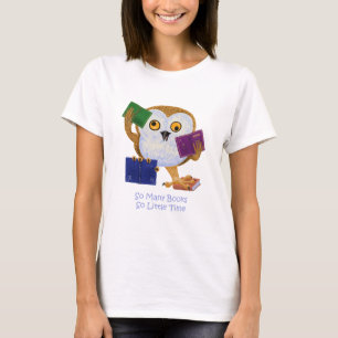 Camiseta Tão muitos livros tão pouca hora
