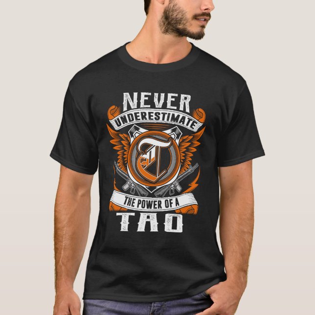 Camiseta TAO - Nunca Subestimar Personalizado (Frente)