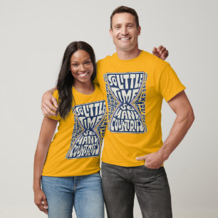 Camiseta Tão Pouco Tempo, Tantos Países" - Psicodélicos