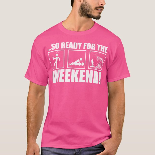 Camiseta Tão Prontos Para A Pesca Do Gelo No Fim De Semana  (Frente)
