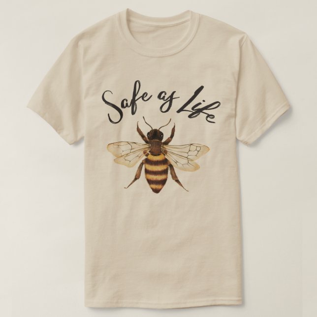 Camiseta Tão Seguro Quanto a Vida (Frente do Design)
