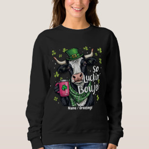 Camiseta Tão Sortudo Chique Dia de São Patrício Retro 
