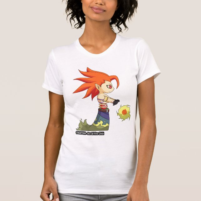 Camiseta TAOFEWA Chibi - ás do ataque de fogo 2 #1 (Frente)